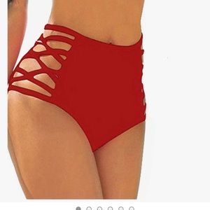 High waisted swim suit